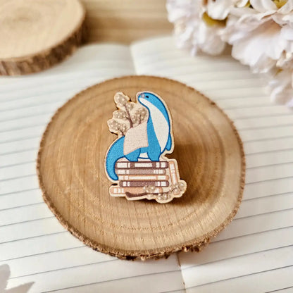 wooden pin - Bookish Friends