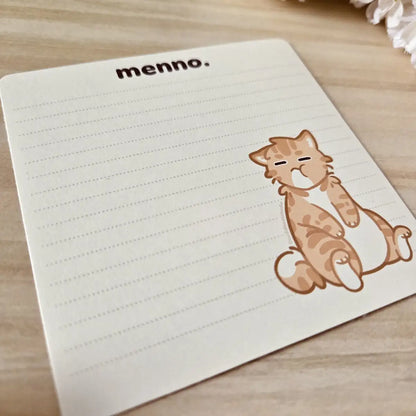Memo Sheets - "Menno" Sheets
