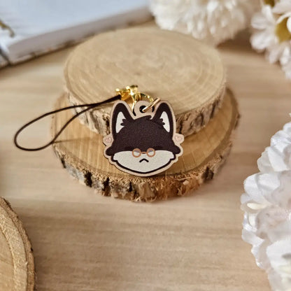 wooden charm - Fox friends