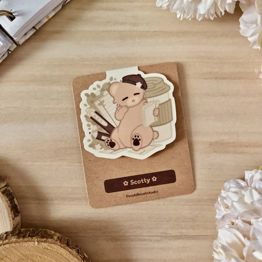 magnetic bookmark - Cozy study time