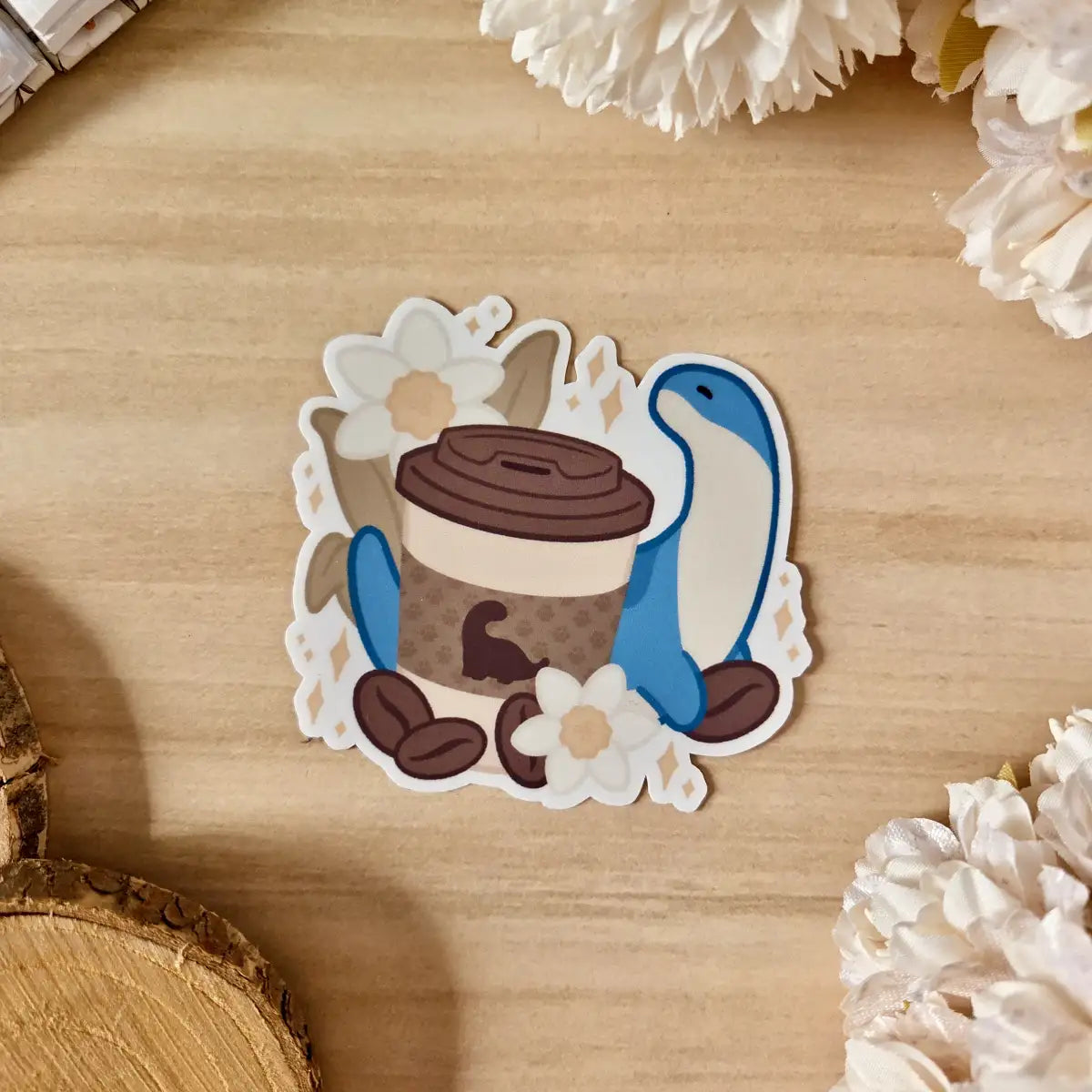 Kiss Cut Sticker - Flourishing Coffee Days