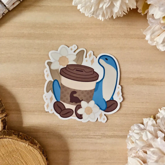 Kiss Cut Sticker - Flourishing Coffee Days