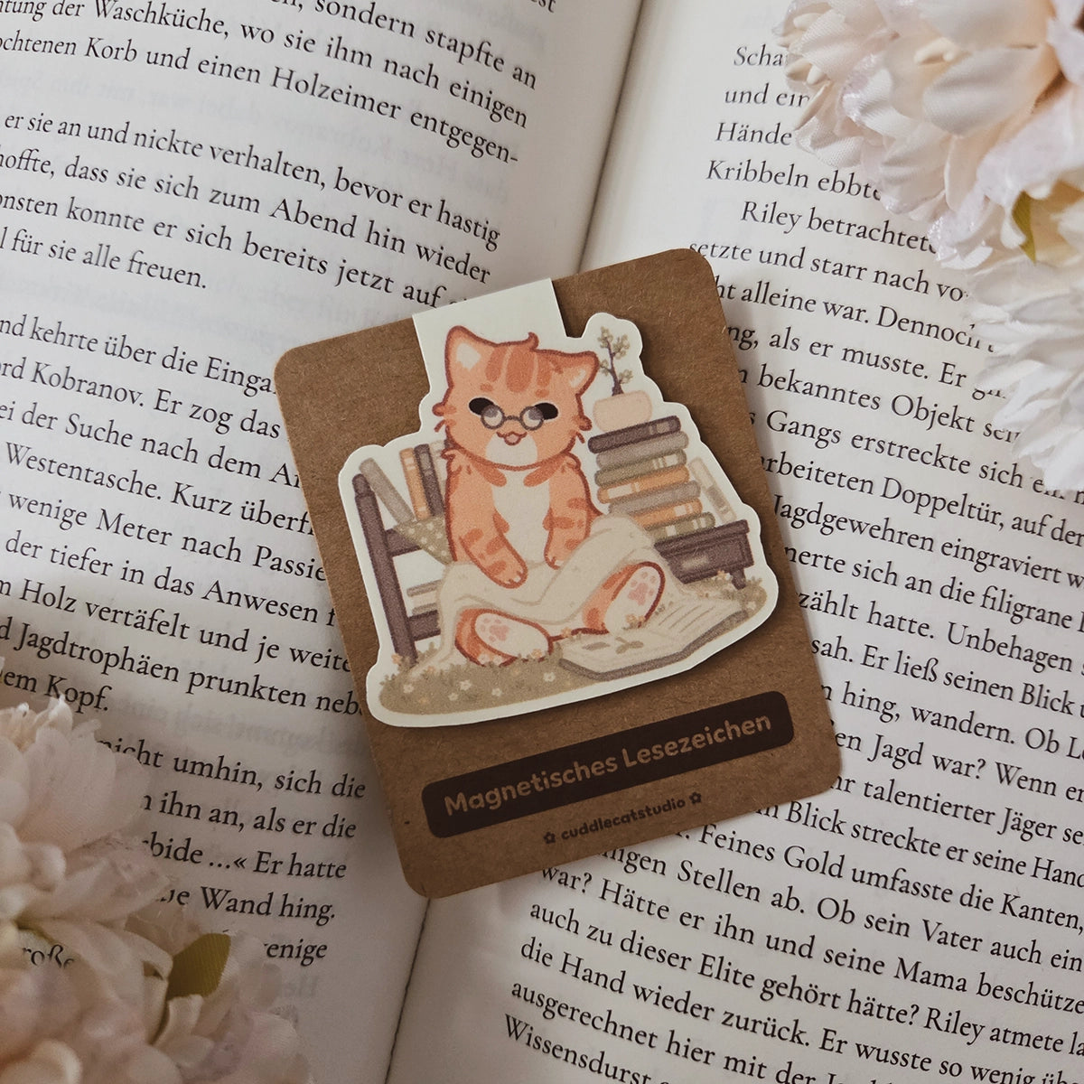 Life is better with a book I Magnetisches Lesezeichen