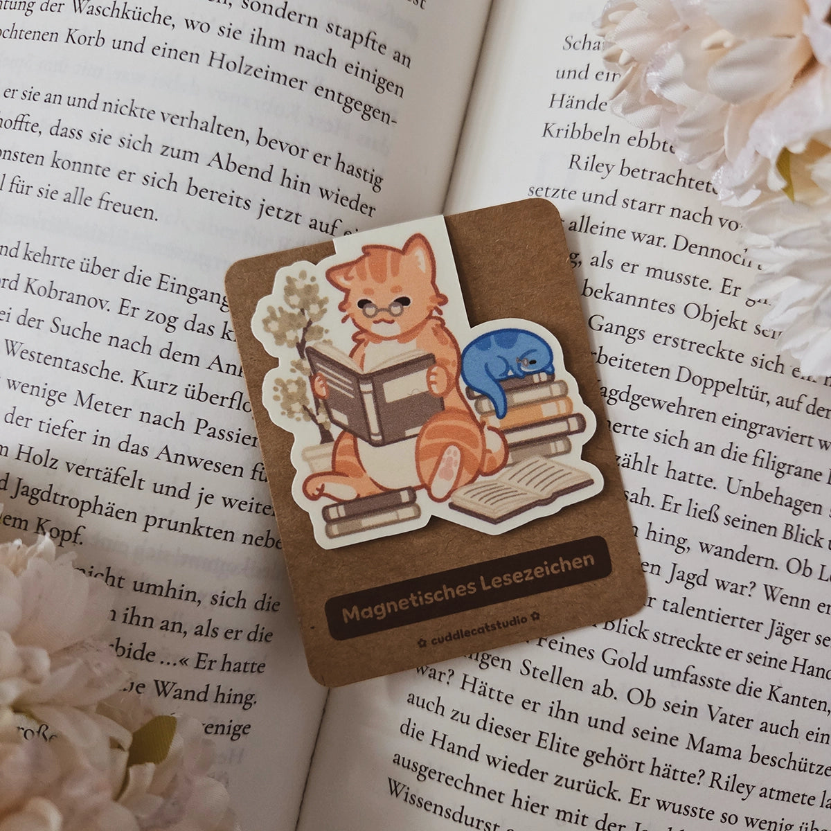 Magnetisches Lesezeichen - Cozy readers club