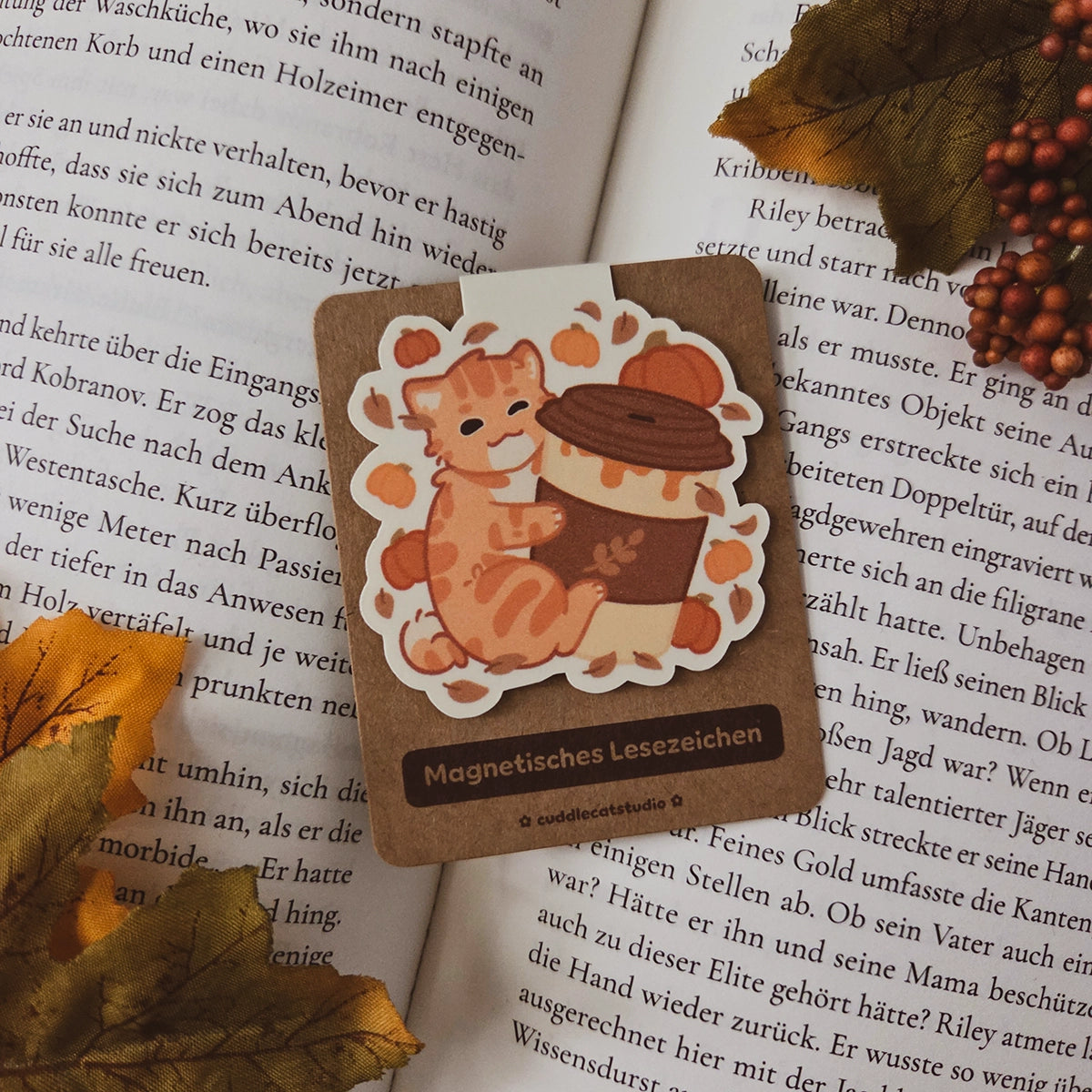 Pumpkin Spice & everything nice I Magnetisches Lesezeichen