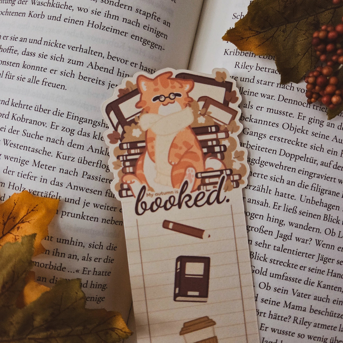 Bookmark - my autumn is booked