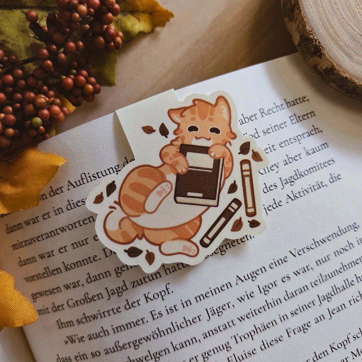 Magnetic bookmark - Smell of books