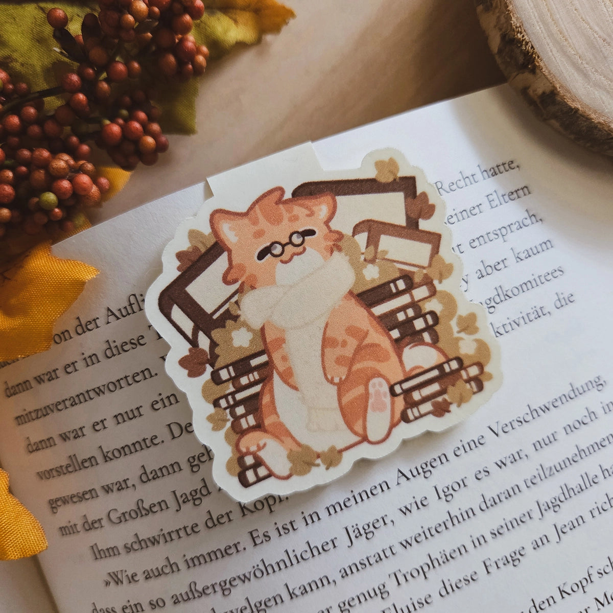 My autumn is booked I Magnetisches Lesezeichen