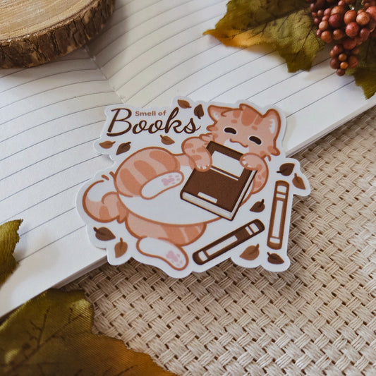 Kiss Cut Sticker - Smell of books
