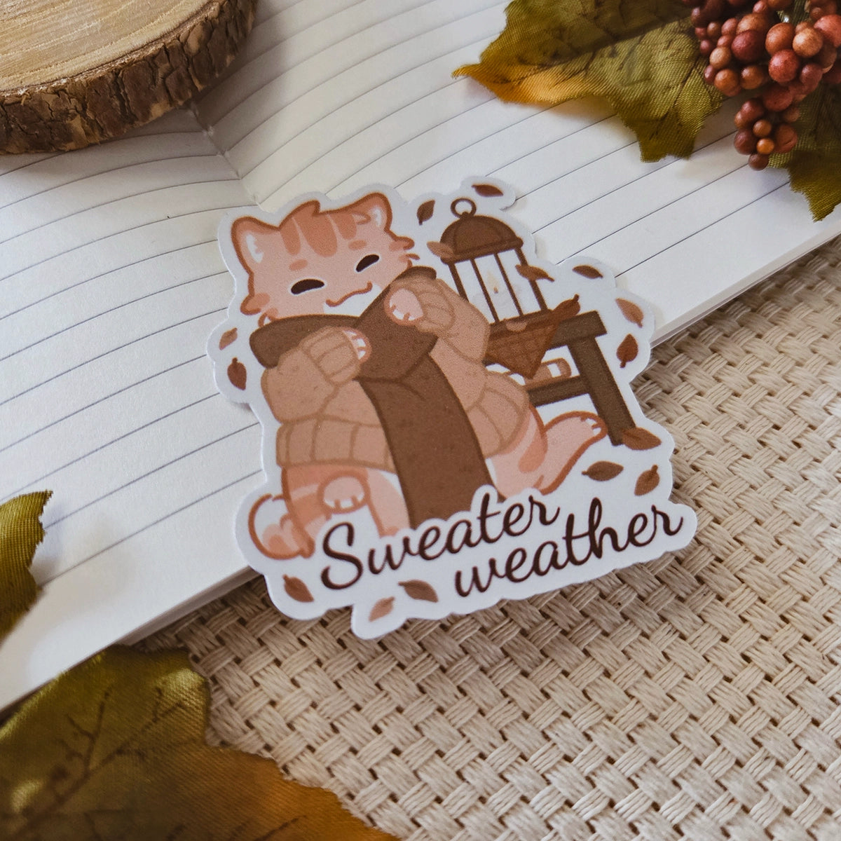 Kiss Cut Sticker - Sweater weather