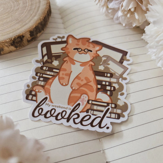 Kiss Cut Sticker - My weekend is booked
