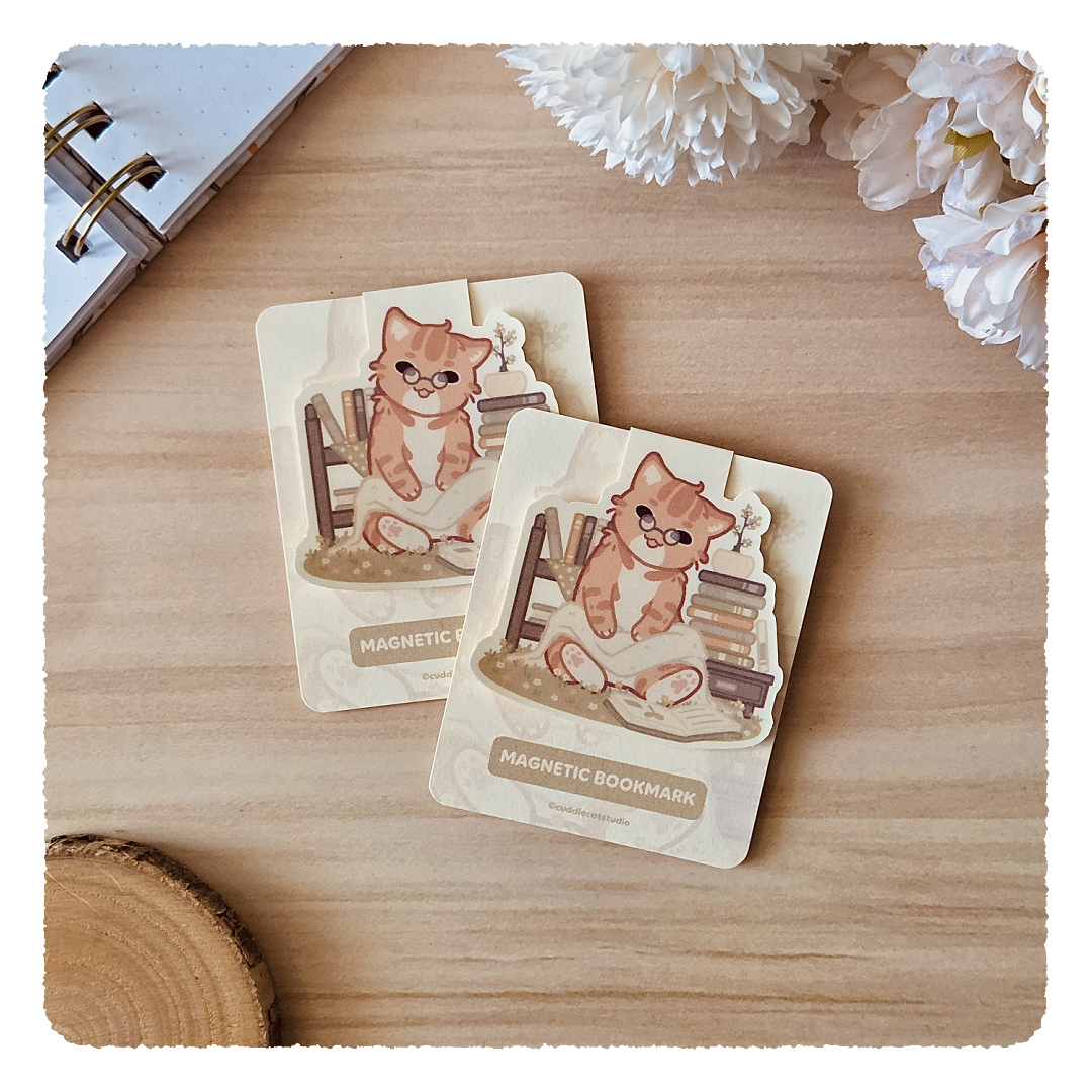 magnetic bookmark - Life is better with a book