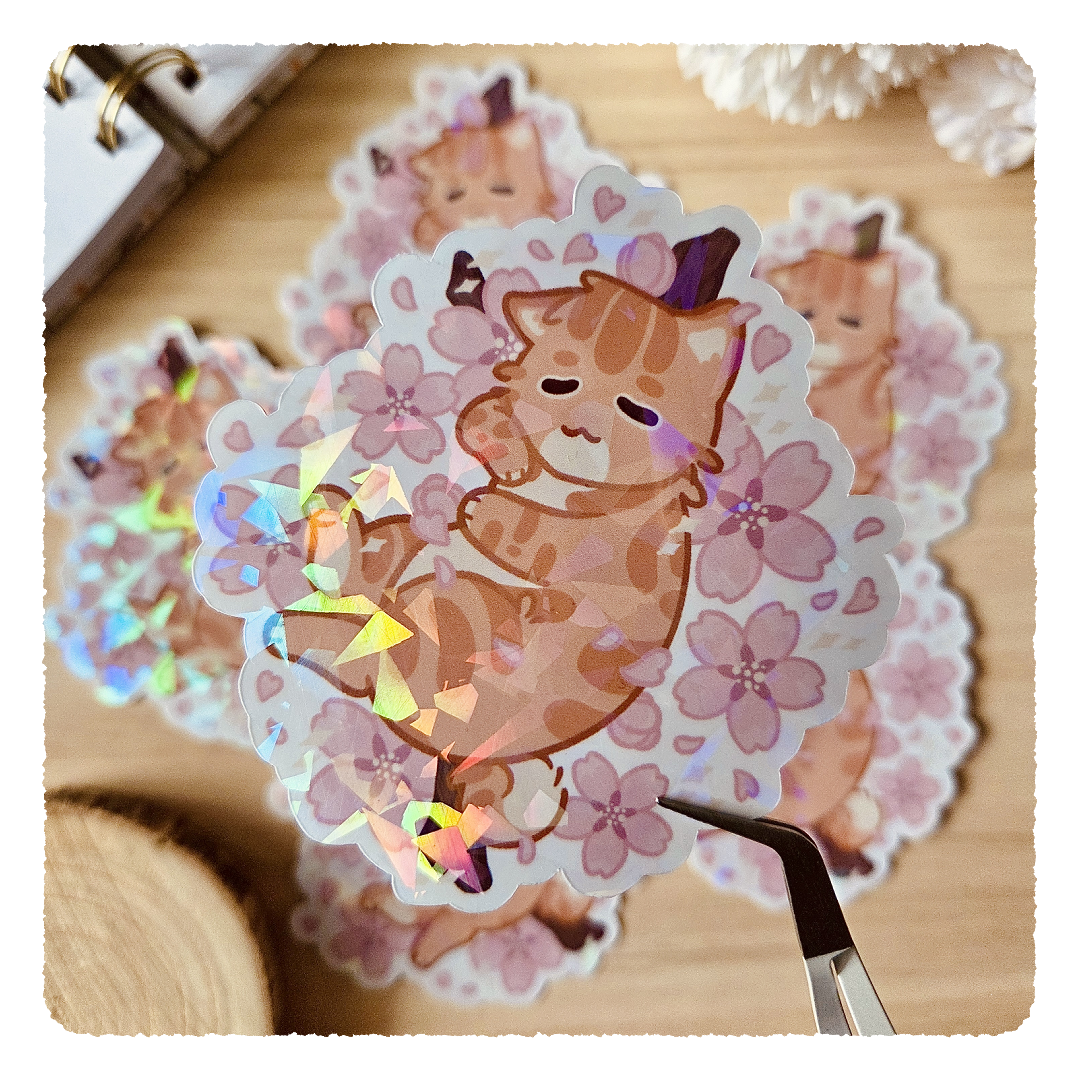Kiss Cut Sticker - Cherry Blossom Friends ❘ Kleiner Flowers