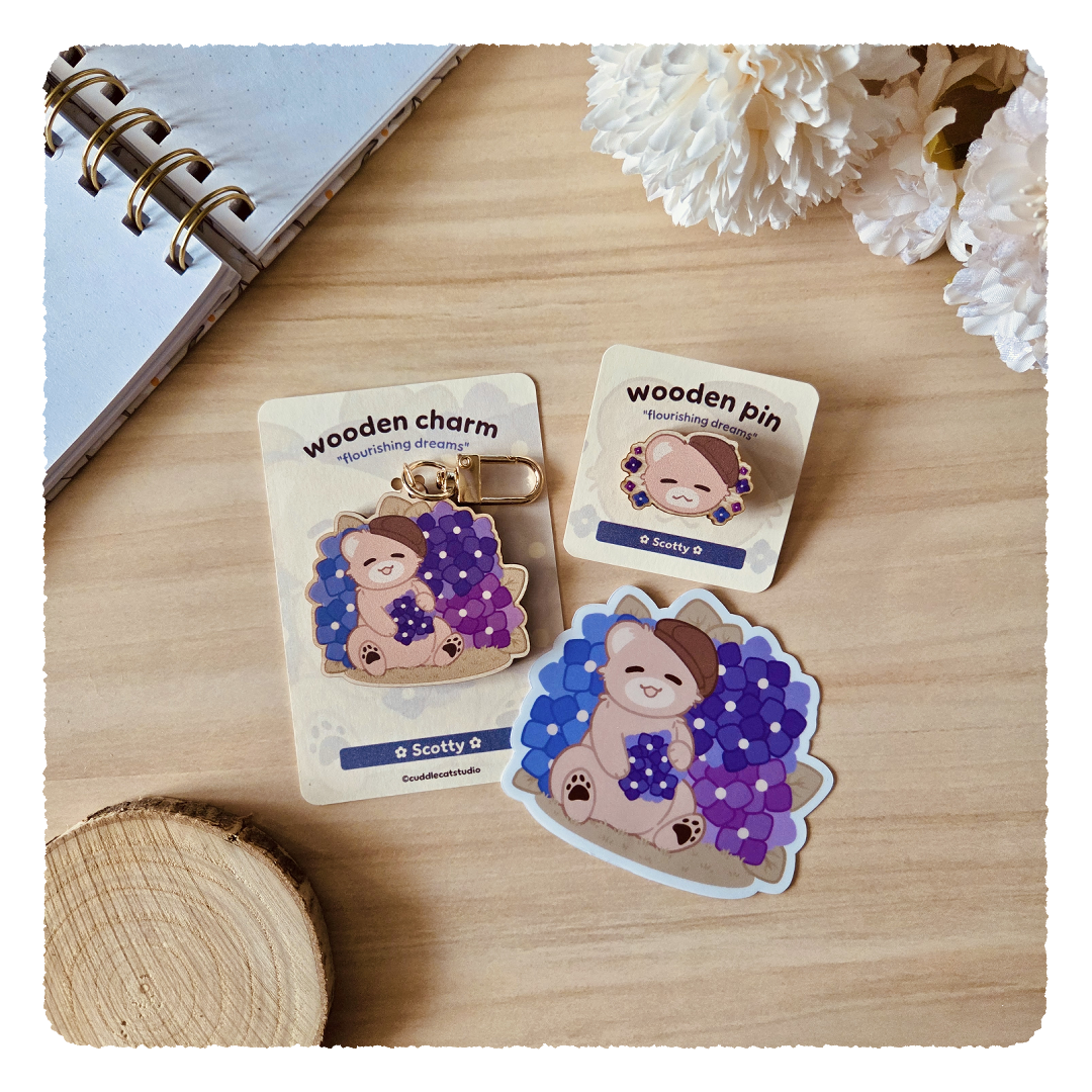 Flourishing Dreams Set I Hortensien