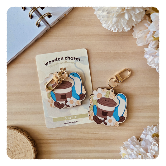 Holzanhänger - Flourishing Coffee Days