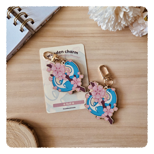 Holzanhänger - Memories under cherry blossoms