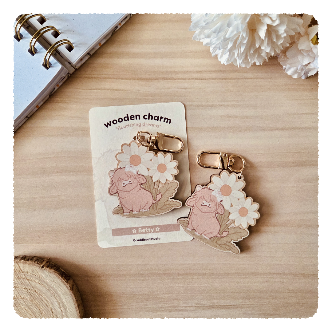 Holzanhänger - Flourishing Dreams I Gänseblümchen