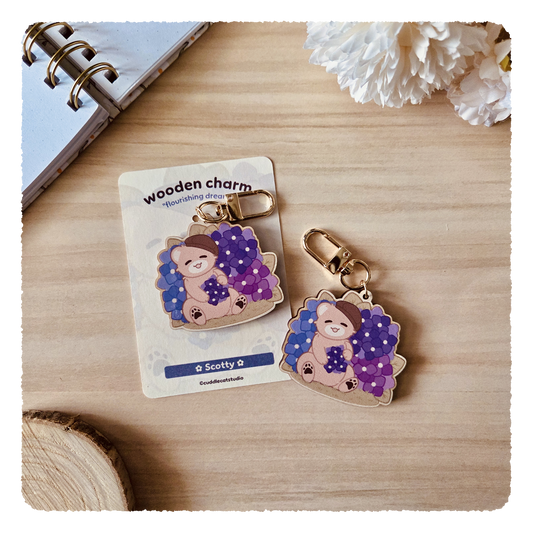 Holzanhänger - Flourishing Dreams I Hortensien