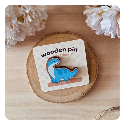 wooden pin - Cuddly Friends I Rolf