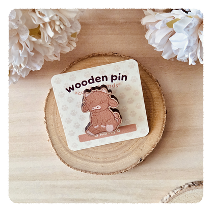 wooden pin - Cuddly Friends I Harvey