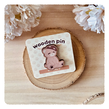 wooden pin - Cuddly Friends I Scotty