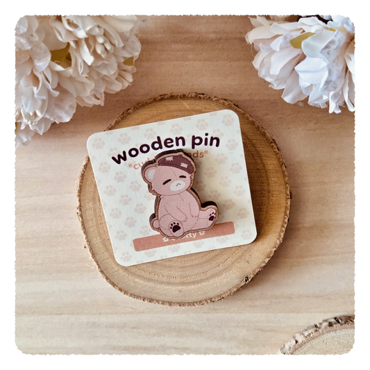 wooden pin - Cuddly Friends I Scotty